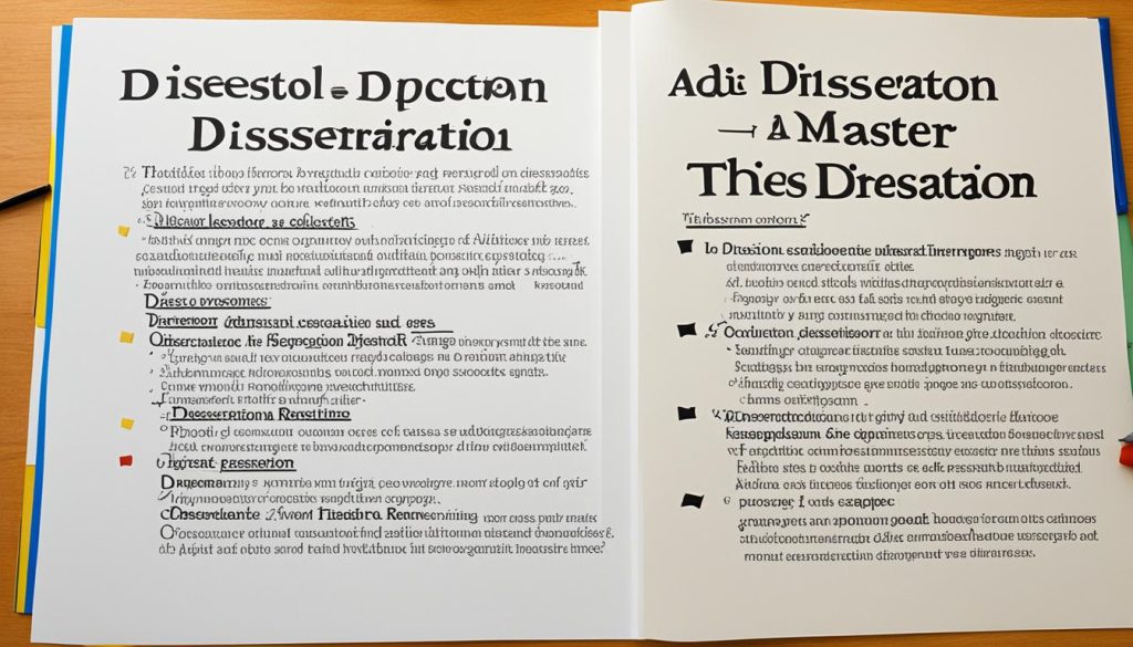 dissertation vs thesis
